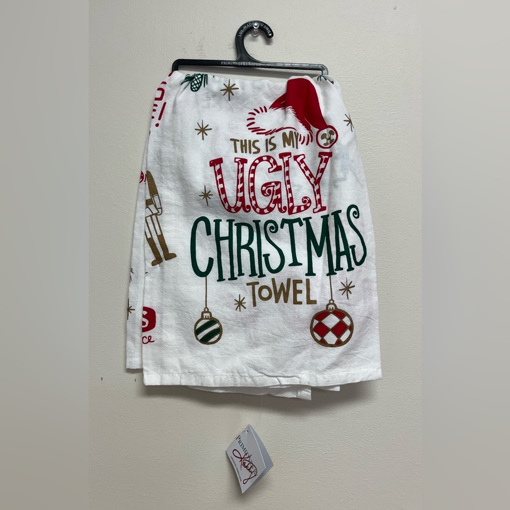 Primitives by Kathy This is My Ugly Christmas Towel Holiday Humor Kitchen Funny